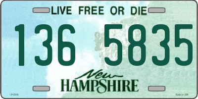 NH license plate 1365835