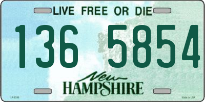NH license plate 1365854