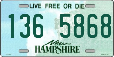 NH license plate 1365868