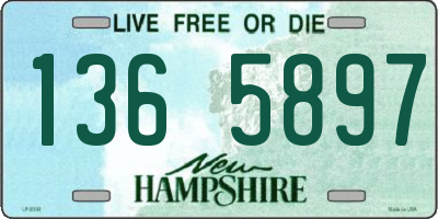 NH license plate 1365897