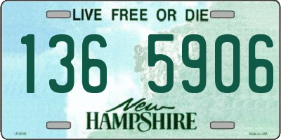 NH license plate 1365906
