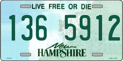 NH license plate 1365912