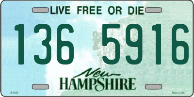 NH license plate 1365916