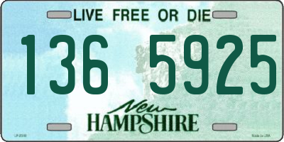 NH license plate 1365925