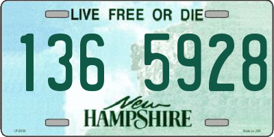 NH license plate 1365928