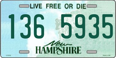 NH license plate 1365935
