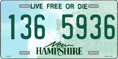 NH license plate 1365936