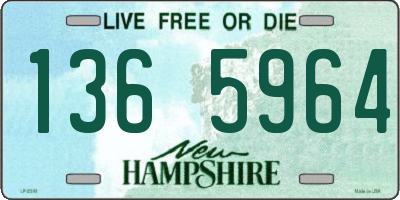 NH license plate 1365964