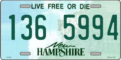 NH license plate 1365994