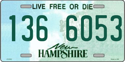 NH license plate 1366053