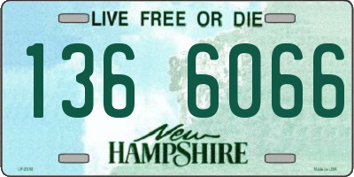 NH license plate 1366066