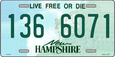 NH license plate 1366071