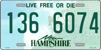 NH license plate 1366074