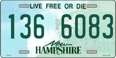 NH license plate 1366083
