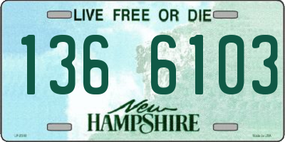 NH license plate 1366103