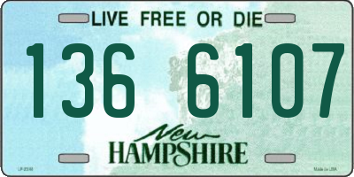 NH license plate 1366107