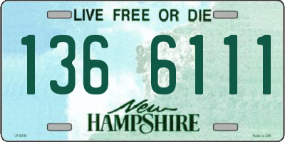 NH license plate 1366111