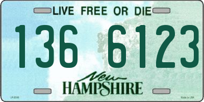NH license plate 1366123