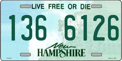 NH license plate 1366126