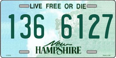NH license plate 1366127