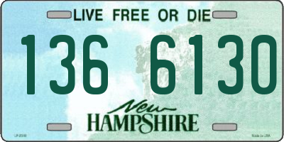 NH license plate 1366130