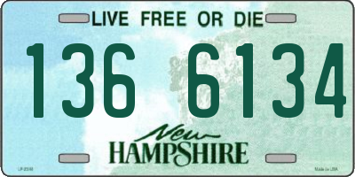 NH license plate 1366134