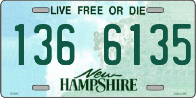 NH license plate 1366135