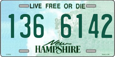 NH license plate 1366142