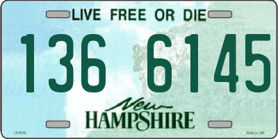 NH license plate 1366145