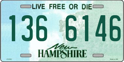 NH license plate 1366146