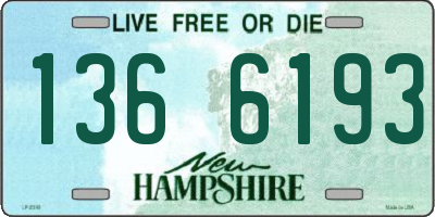 NH license plate 1366193
