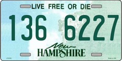 NH license plate 1366227
