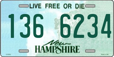 NH license plate 1366234