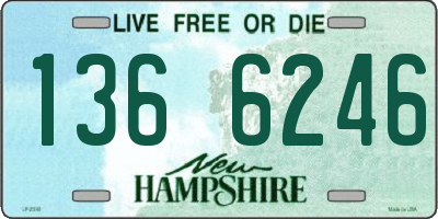NH license plate 1366246