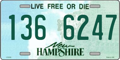 NH license plate 1366247