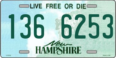 NH license plate 1366253