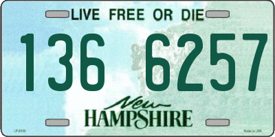 NH license plate 1366257