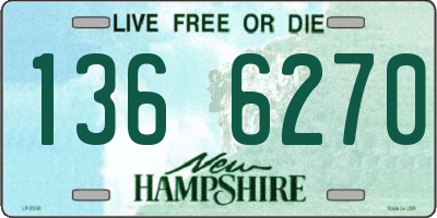 NH license plate 1366270