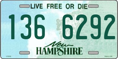 NH license plate 1366292