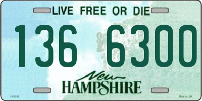 NH license plate 1366300