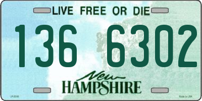 NH license plate 1366302
