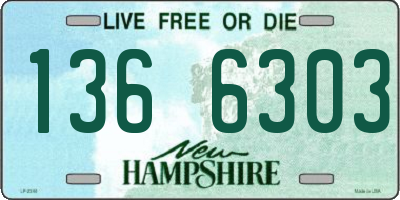 NH license plate 1366303