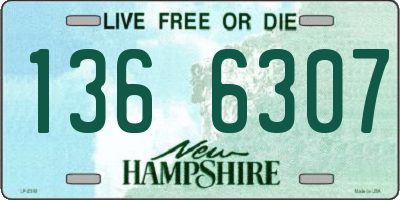 NH license plate 1366307