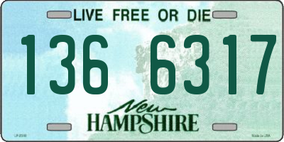 NH license plate 1366317