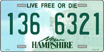 NH license plate 1366321