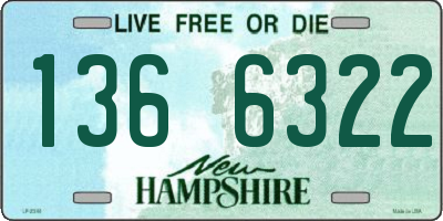 NH license plate 1366322