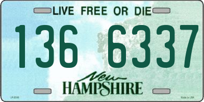 NH license plate 1366337