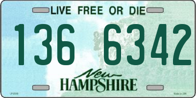 NH license plate 1366342