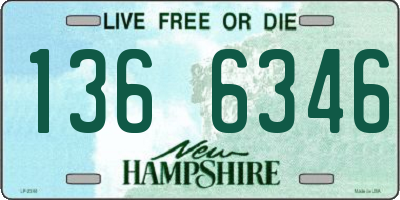 NH license plate 1366346
