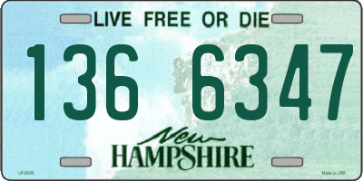 NH license plate 1366347